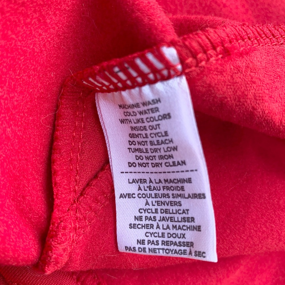 Ladies Levelwear Raptors Red Polyester Jacket Size Medium - Picture 8 of 11